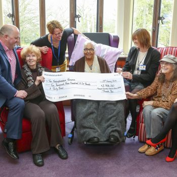 Nottinghamshire Hospice Russell Scanlan Cheque Presentation